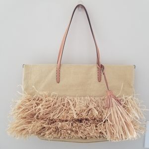 Banana Republic Raffia Straw Shoulder Tote